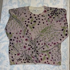 Joie Floral Puff Sleeve Sweater
